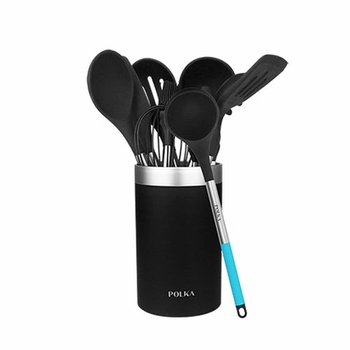 Kitchen Utensil Set with Holder – Cecotec Polka Platinum Thunder