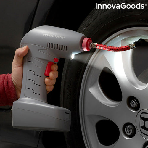 Portable Air Compressor for Car Tires with LED Emergency Light