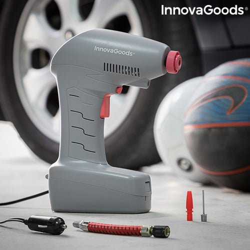 Portable Air Compressor for Car Tires with LED Emergency Light