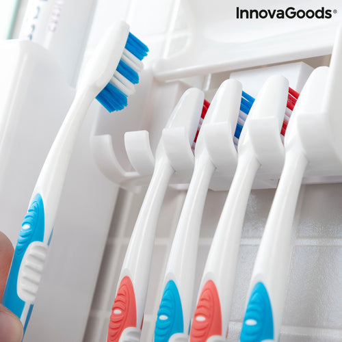 Toothpaste Dispenser & Toothbrush Holder
