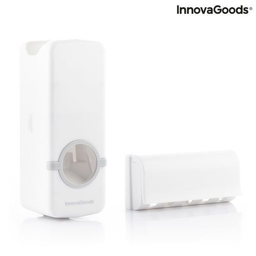 Toothpaste Dispenser & Toothbrush Holder