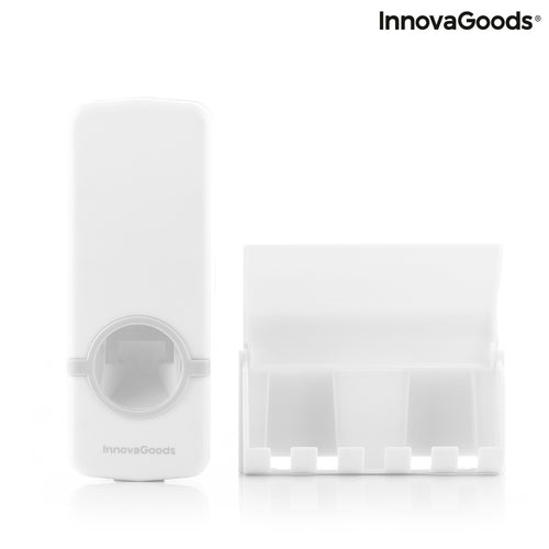 Toothpaste Dispenser & Toothbrush Holder