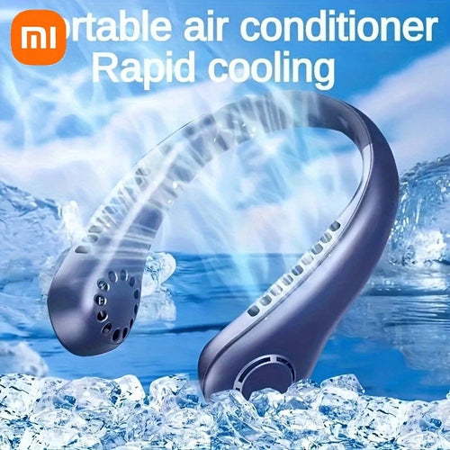 Portable Neck Fan 360° – Hands-Free Cooling