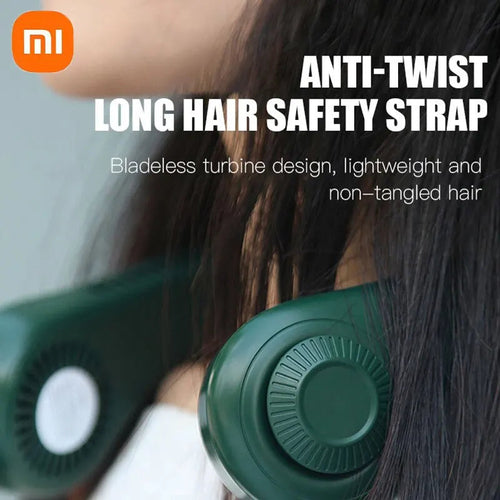 Portable Neck Fan 360° – Hands-Free Cooling