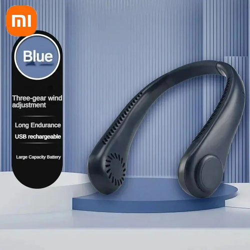 Portable Neck Fan 360° – Hands-Free Cooling
