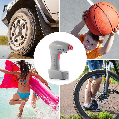 Portable Air Compressor for Car Tires with LED Emergency Light
