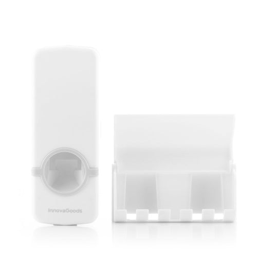 Toothpaste Dispenser & Toothbrush Holder