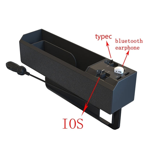 Premium Car Seat Organizer & Phone Charger